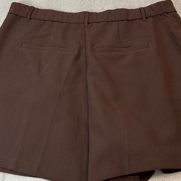 Abercrombie & Fitch Tailored Shorts Size XL Brown Pockets Women's - Picture 11 of 11